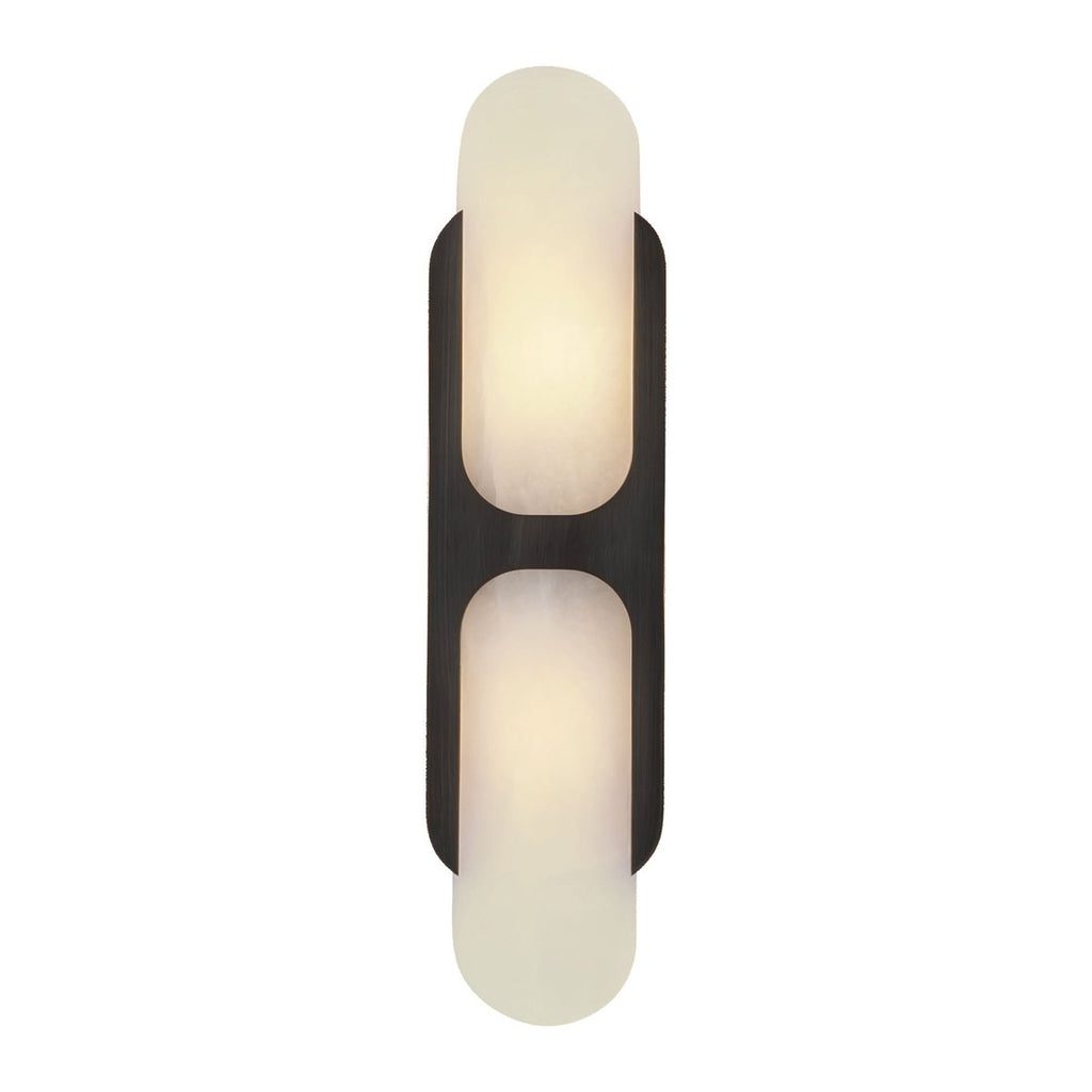 Odin Alabaster Wall Light - Dia 18cm x H 24cm Metal, Hardwired Wall Sconce, detail 24