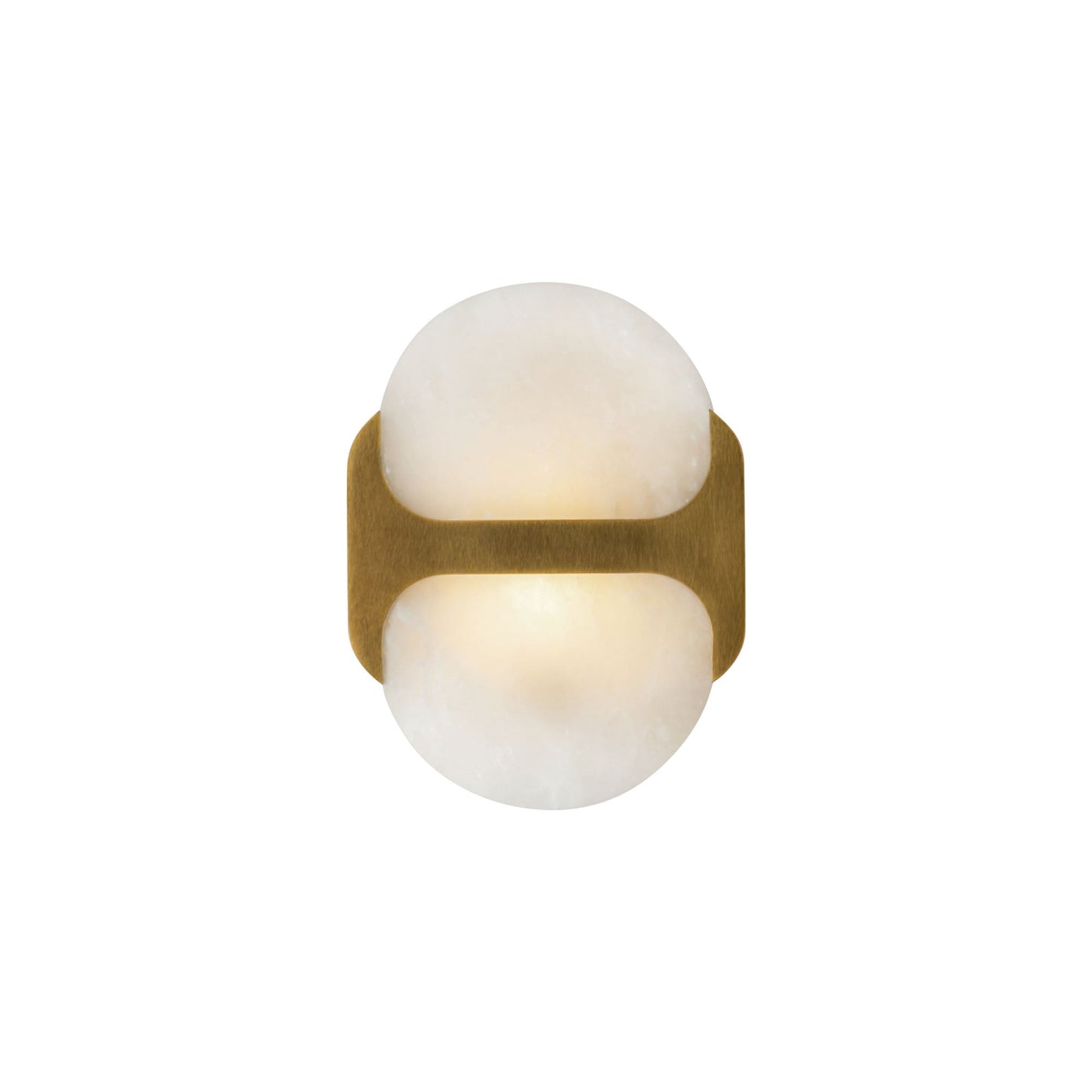 Odin Alabaster Wall Light - Dia 18cm x H 24cm Metal, Hardwired Wall Sconce