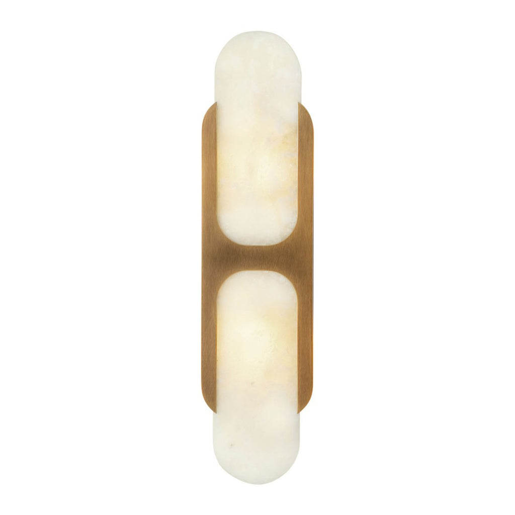 Odin Alabaster Wall Light - Dia 18cm x H 24cm Metal, Hardwired Wall Sconce, detail 25