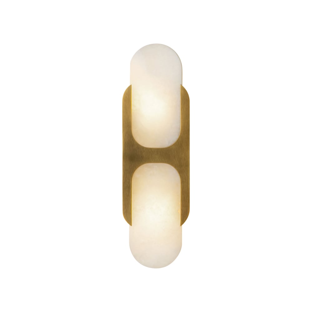 Odin Alabaster Wall Light - Dia 18cm x H 24cm Metal, Hardwired Wall Sconce, detail 23
