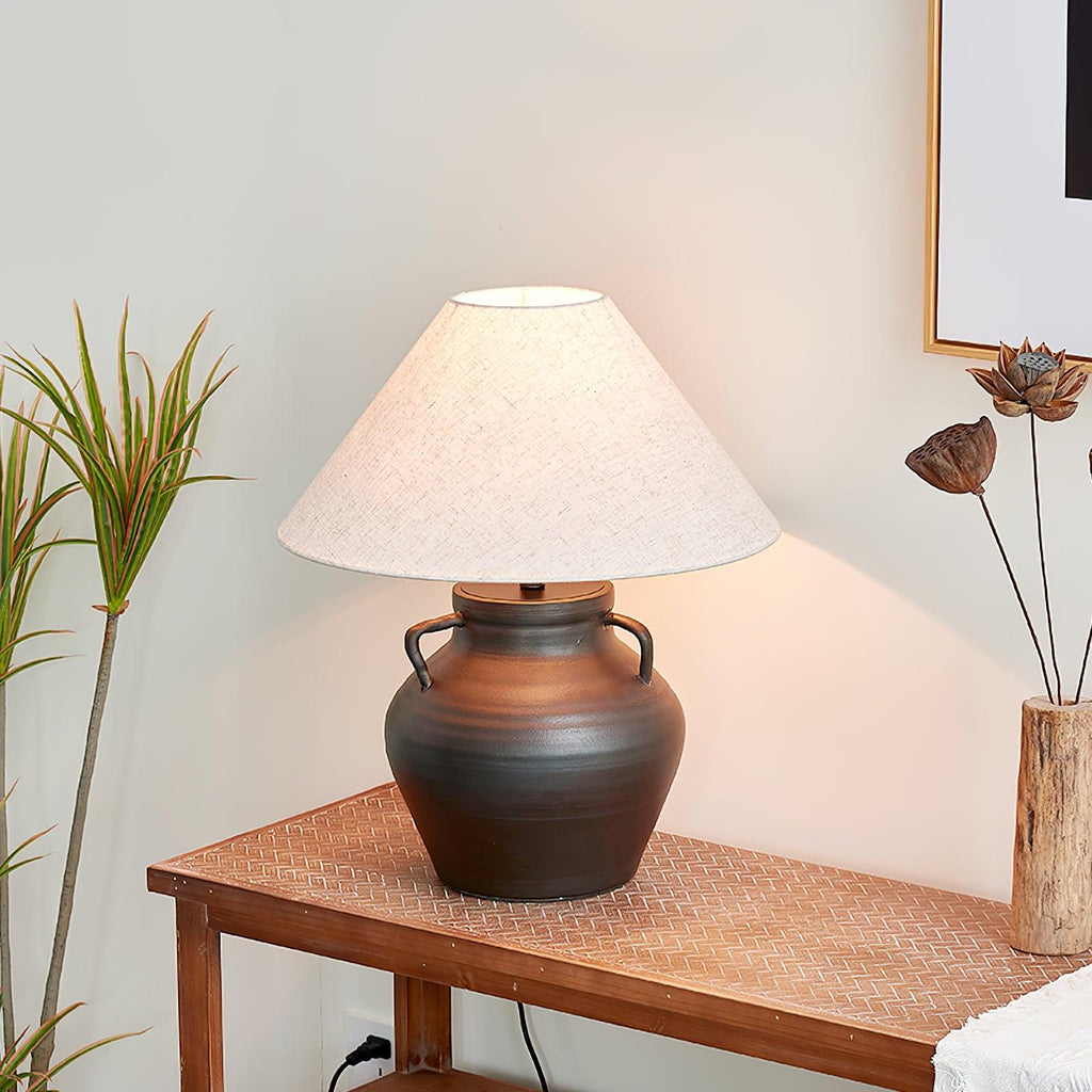 Old Wine Pot Table Light, Bedside Table Lamp, detail 3