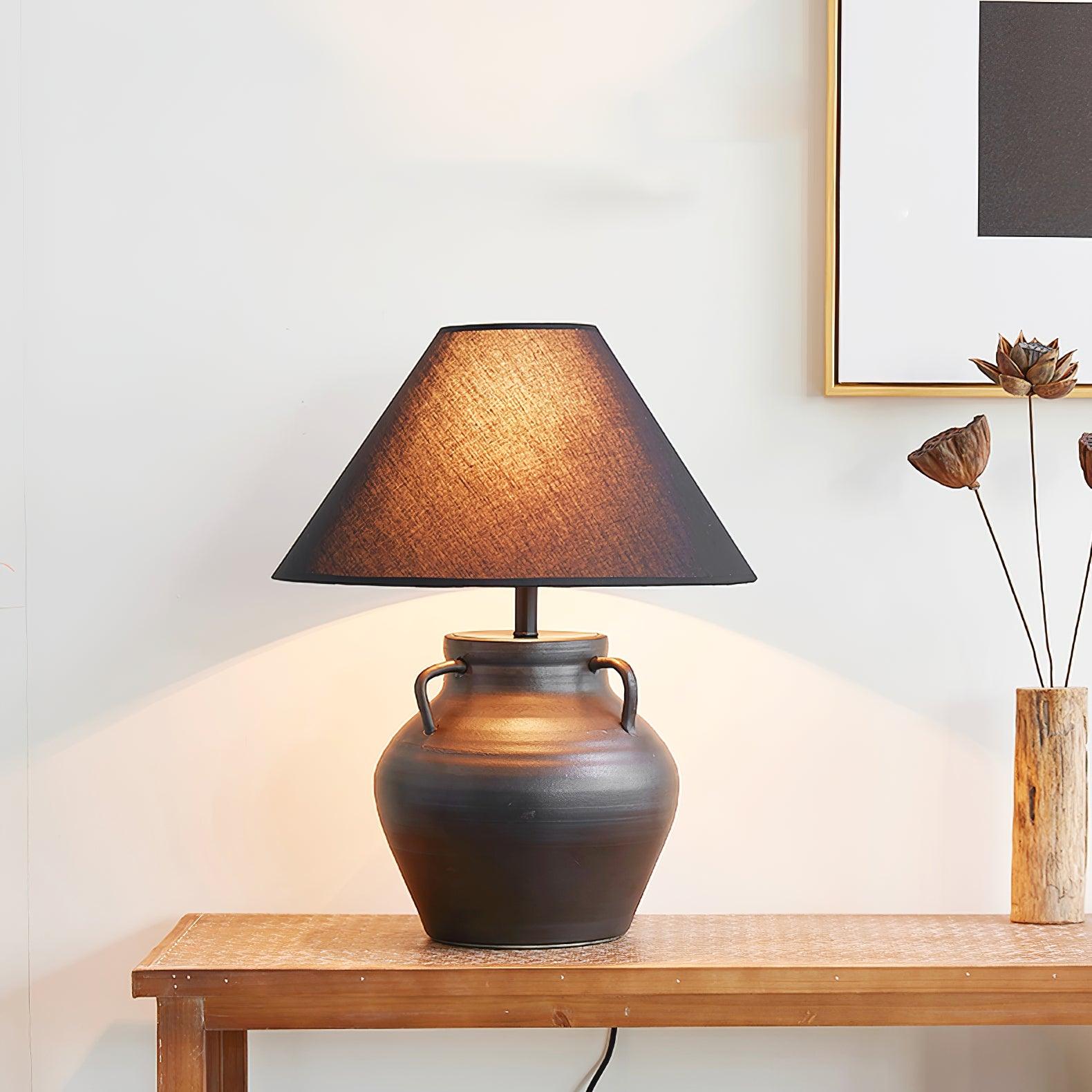 Old Wine Pot Table Light, Bedside Table Lamp, detail 7