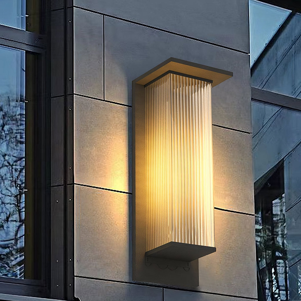 Oleron Box Exterior Solar Wall Light, Outdoor Wall Light, detail 2