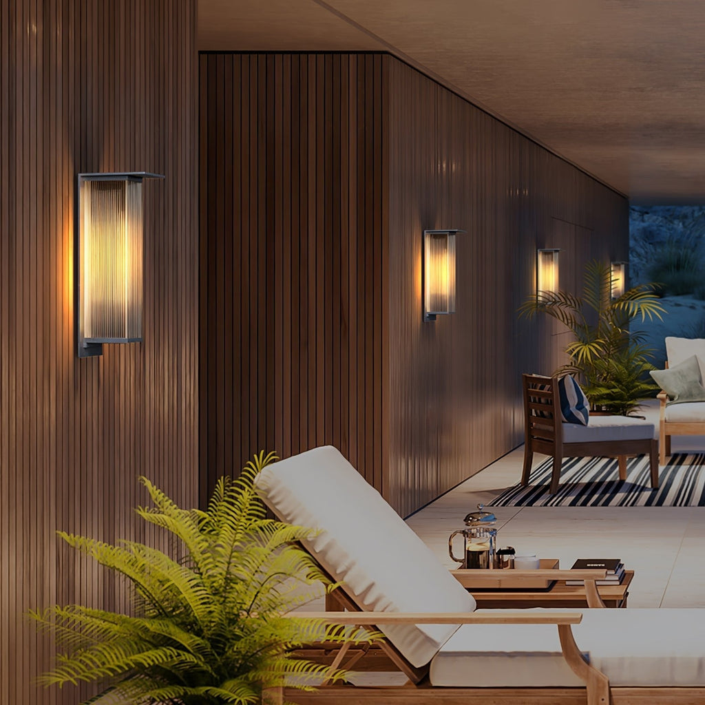 Oleron Box Exterior Solar Wall Light, Outdoor Wall Light, detail 3