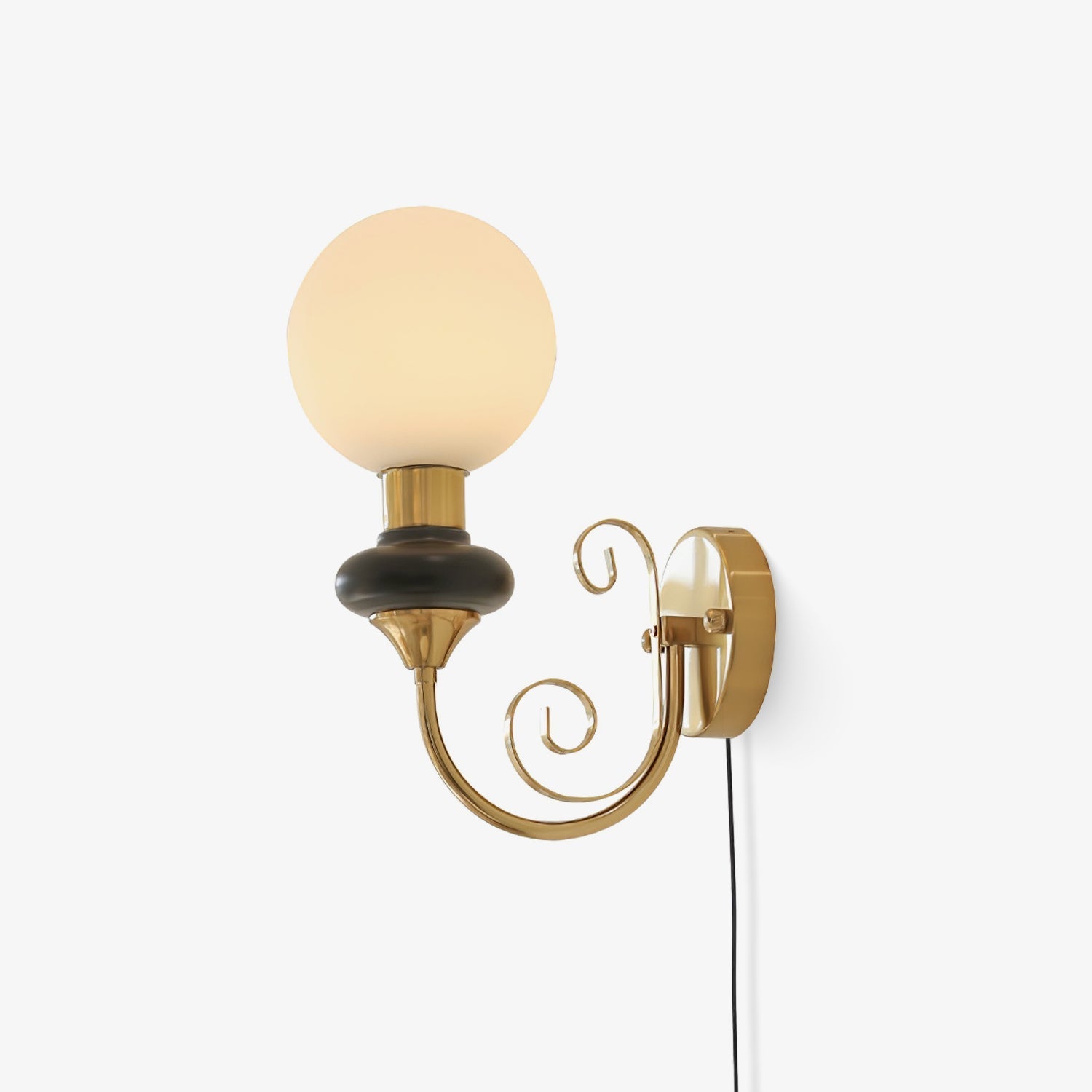 Onyx Plug-In Wall Light, Plug-In Wall Sconce, detail 2