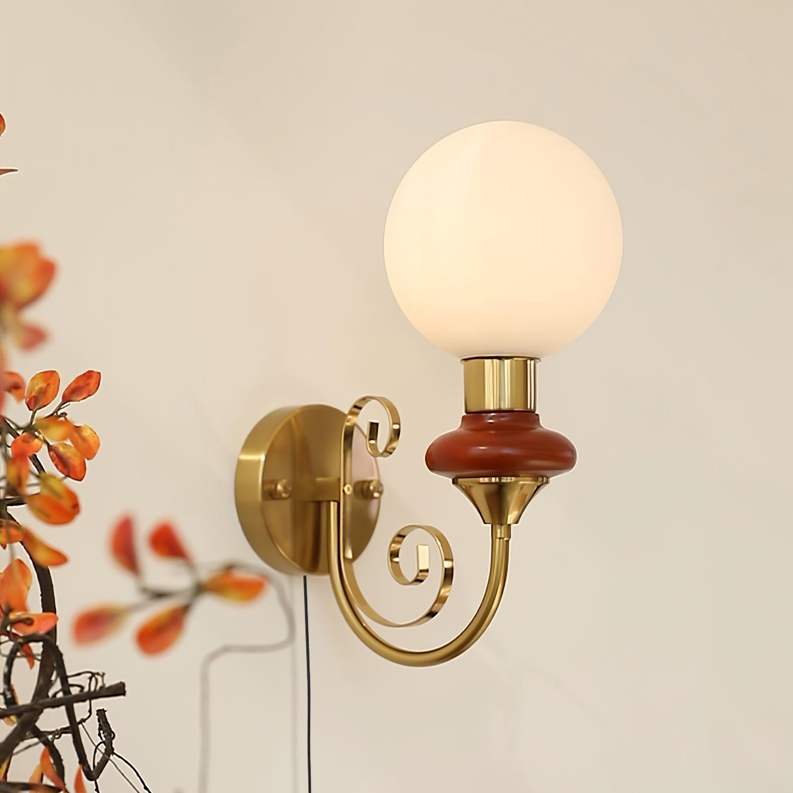 Onyx Plug-In Wall Light, Plug-In Wall Sconce, detail 4