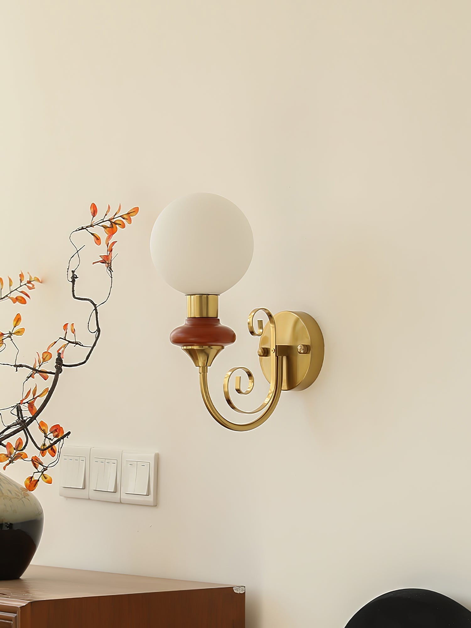 Onyx Plug-In Wall Light, Plug-In Wall Sconce, detail 26