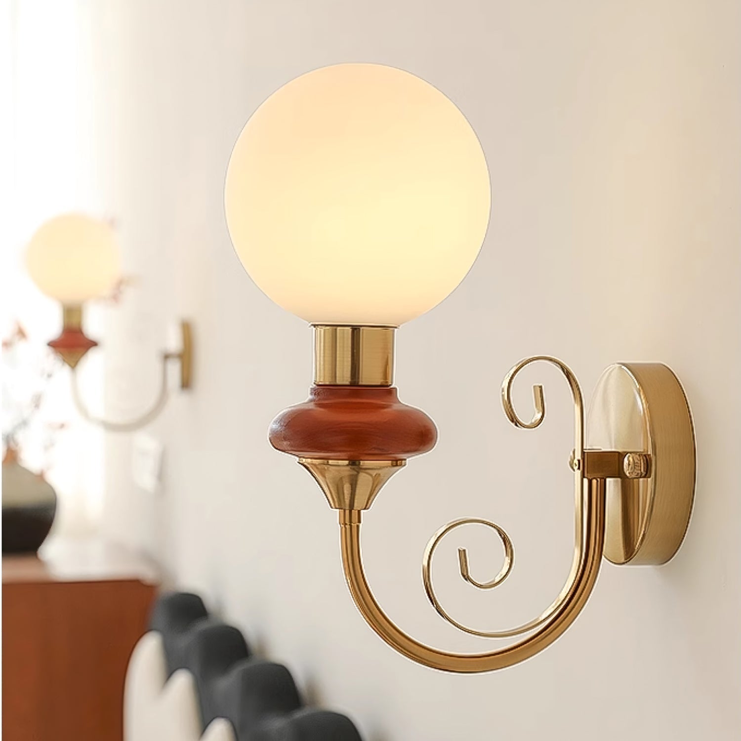 Onyx Wall Light Wall Light, Hardwired Wall Sconce, detail 6