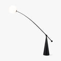 Opal Arc Floor Light, Floor Lamp, Metal, L 61.4″ x H 69.3″
