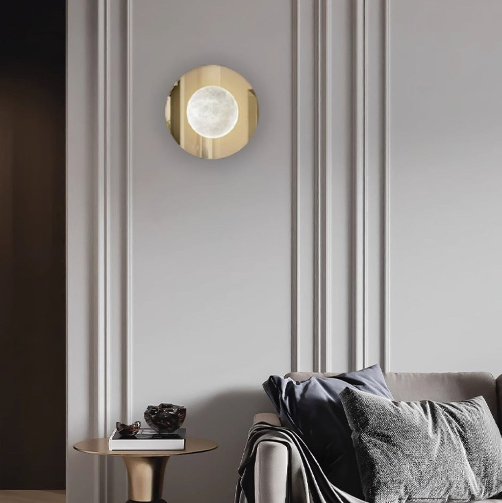Ophela Alabaster Wall Light, Hardwired Wall Sconce, detail 15