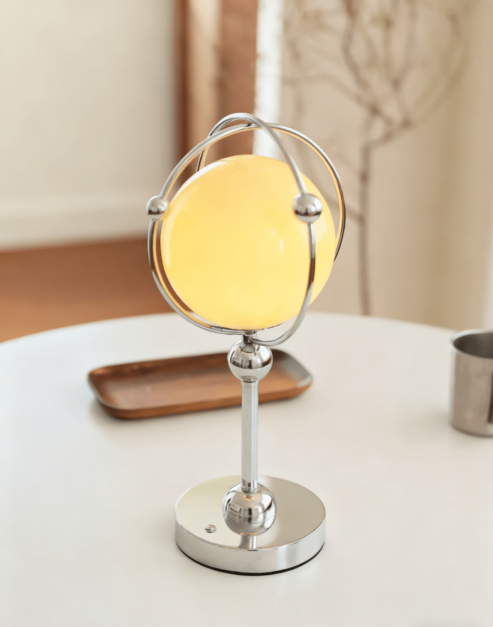 Orb Cage Table Light, Bedside Table Lamp, detail 3