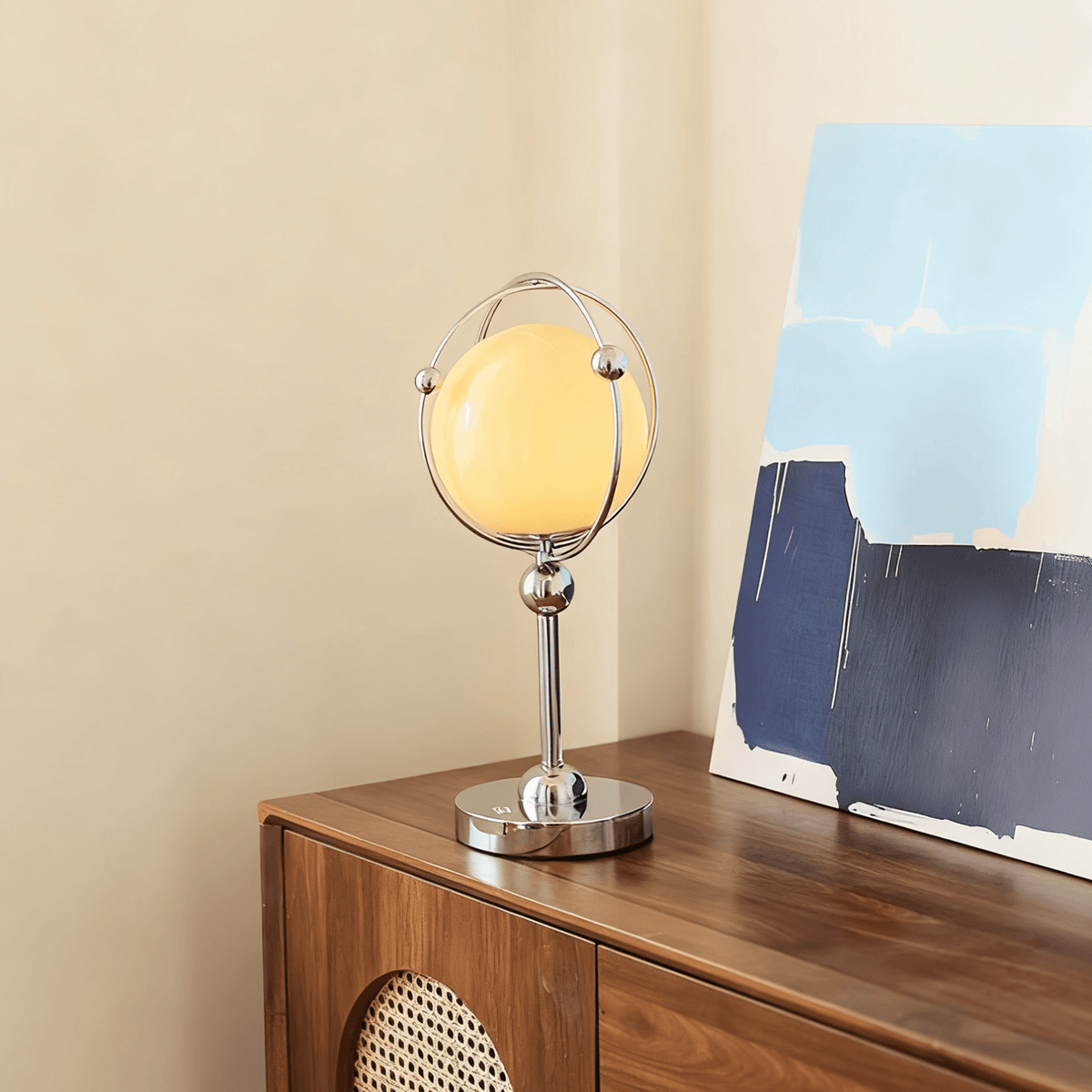 Orb Cage Table Light, Bedside Table Lamp, detail 7