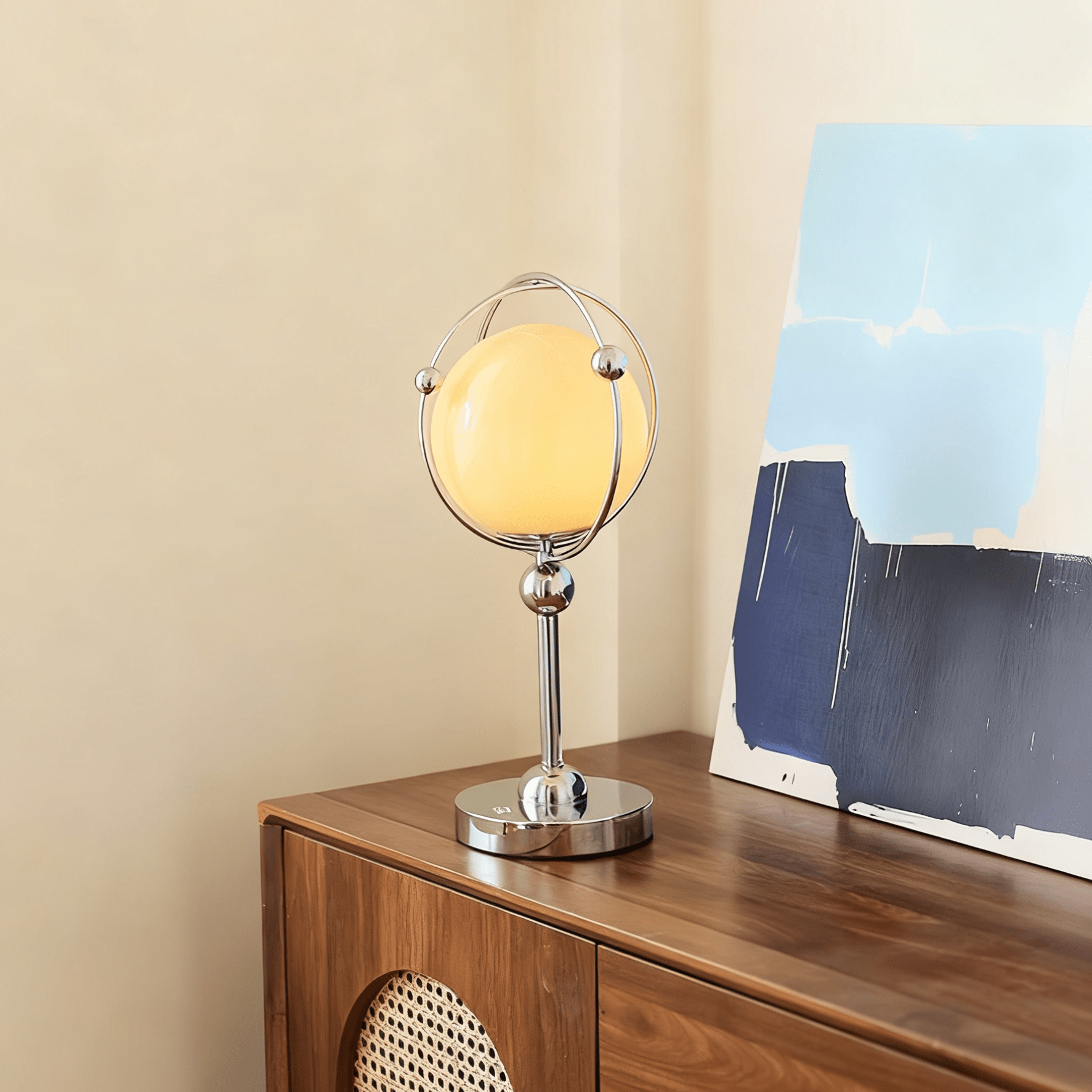 Orb Cage Table Light, Bedside Table Lamp, detail 7