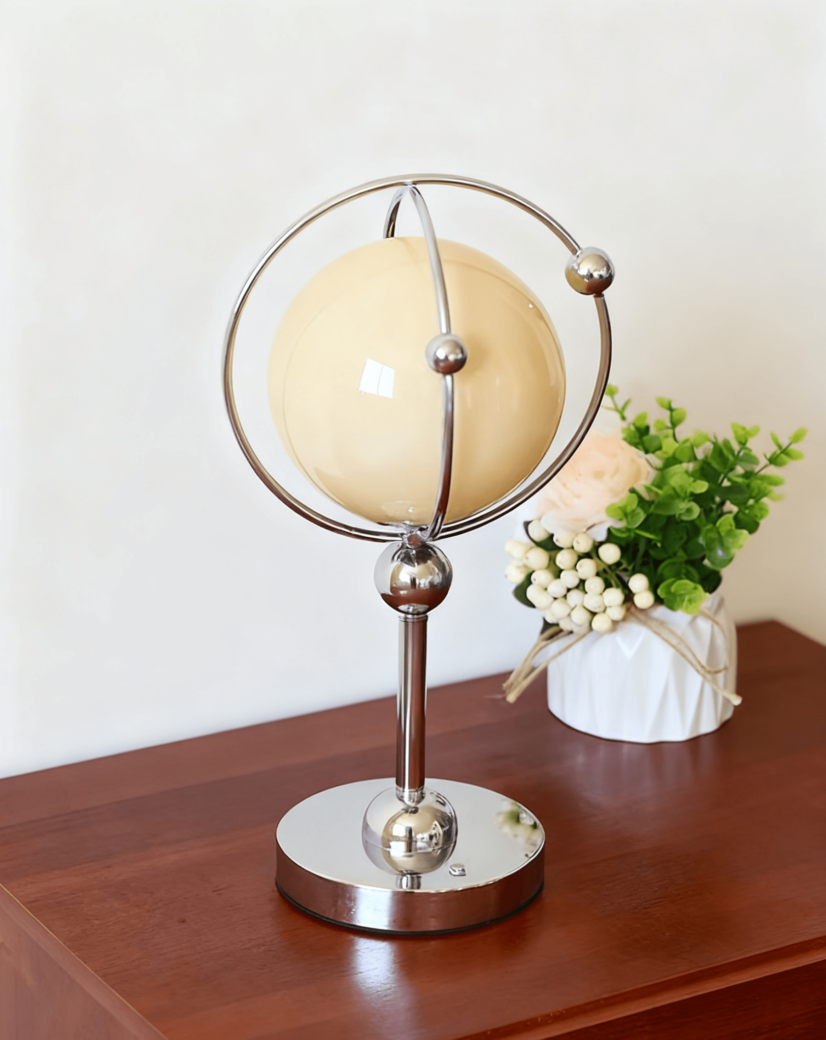 Orb Cage Table Light, Bedside Table Lamp, detail 8