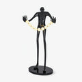 Orb Juggler Sculpture Floor Light, Floor Lamp, Metal, ∅ 36.2″ x H 70.8″