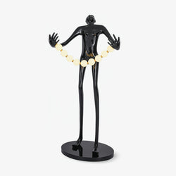 Orb Juggler Sculpture Floor Lamp floor lamp in glass, metal, iron | Tianguang Select