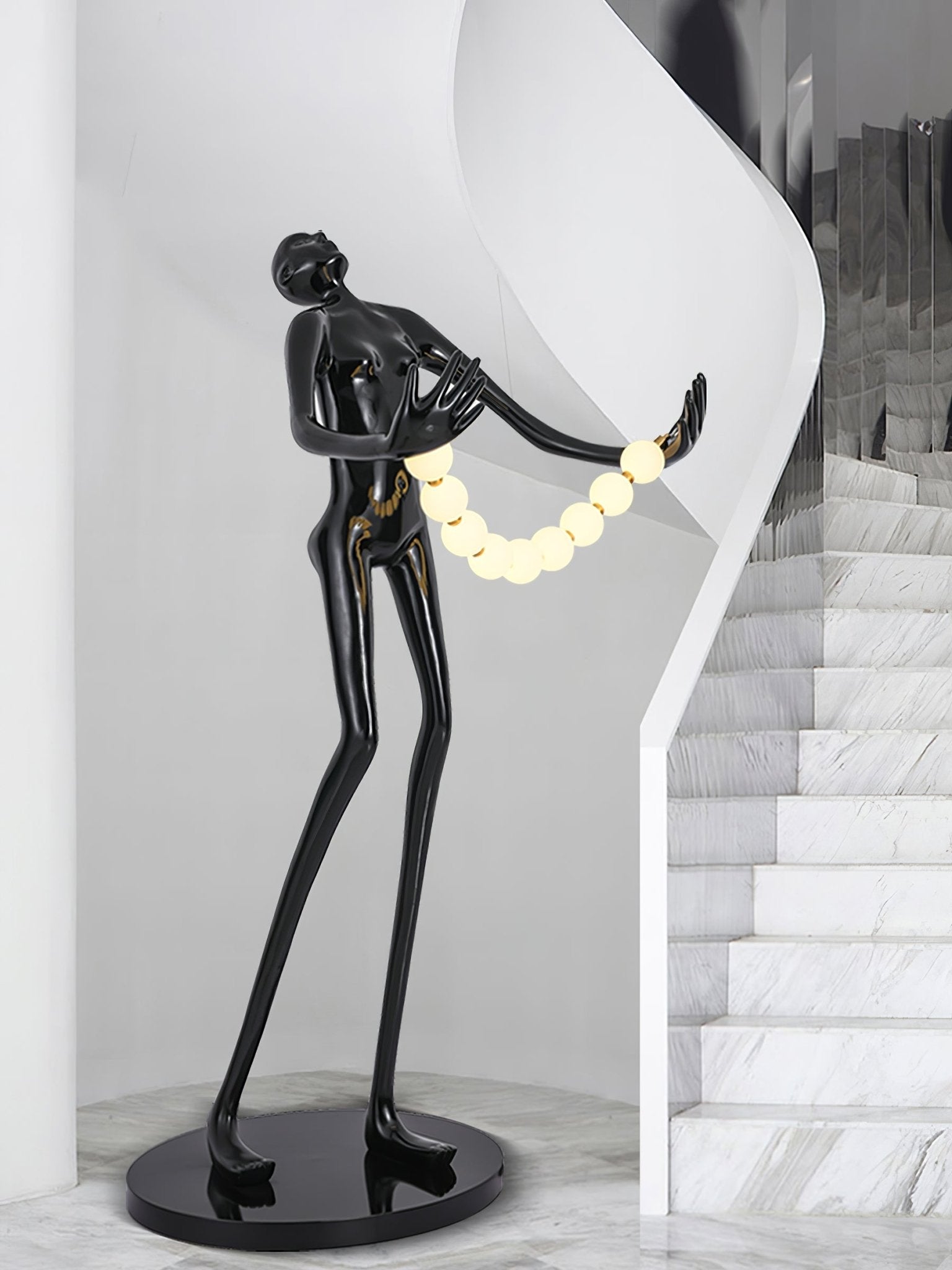 Orb Juggler Sculpture Floor Light, Floor Lamp, detail 4