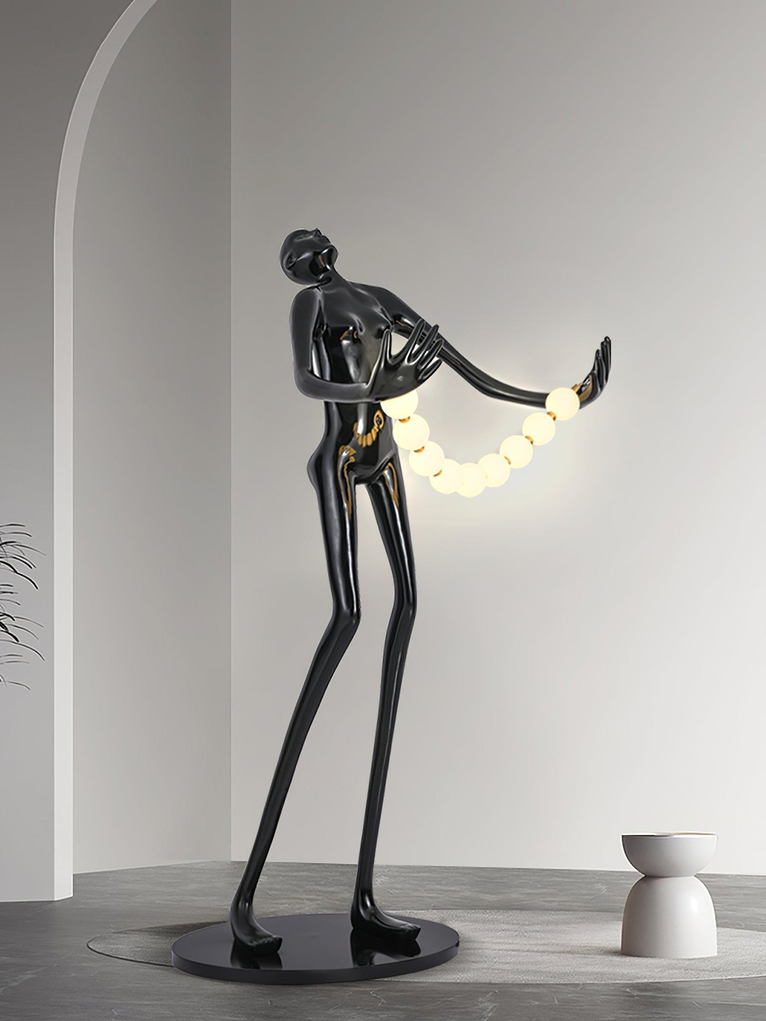 Orb Juggler Sculpture Floor Light, Floor Lamp, detail 9