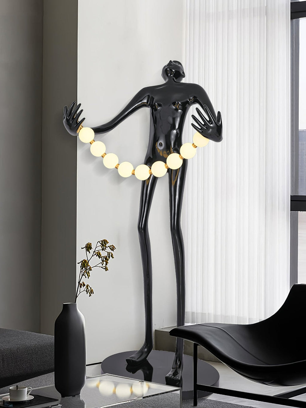 Orb Juggler Sculpture Floor Light, Floor Lamp, detail 6