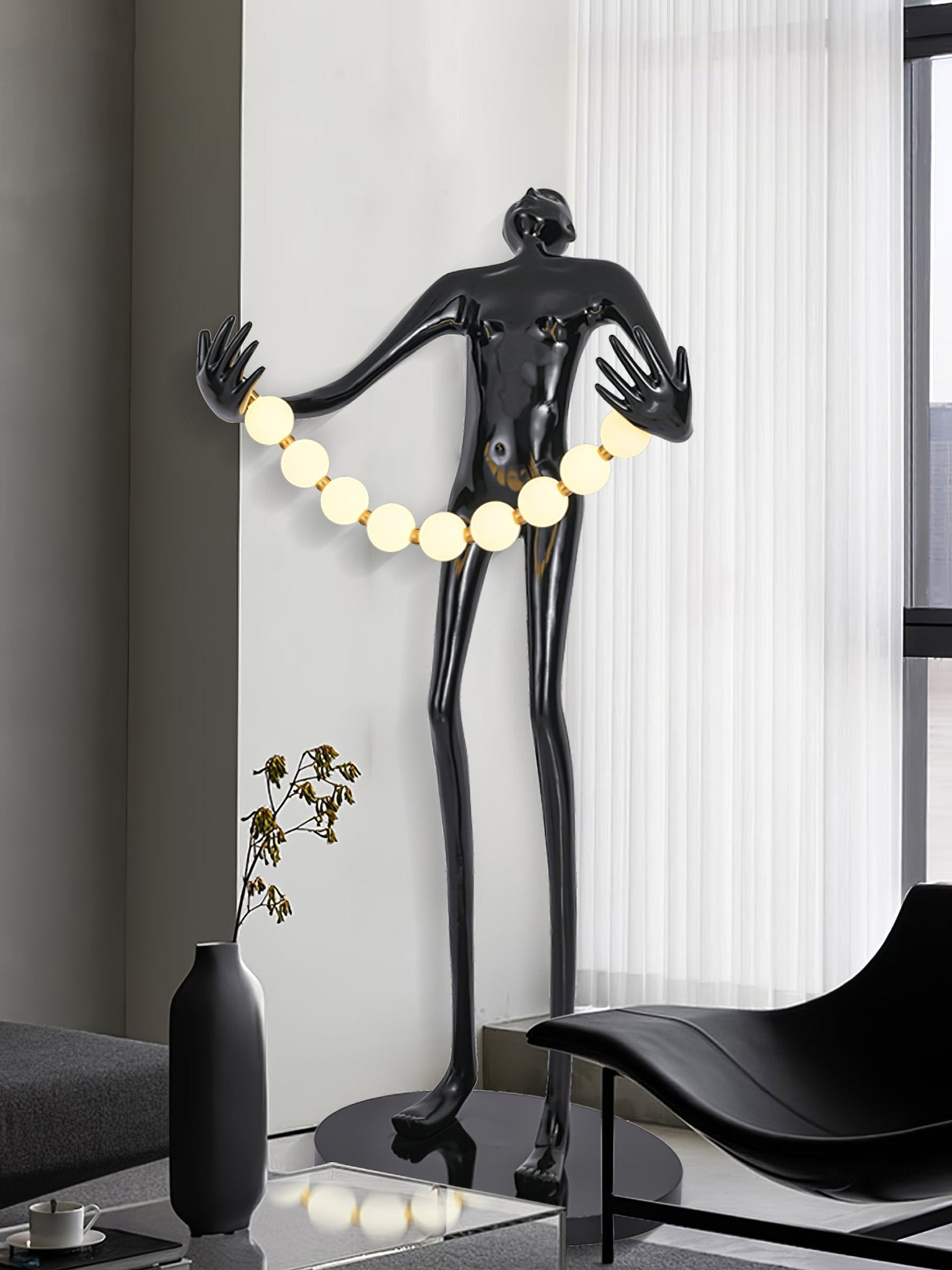 Orb Juggler Sculpture Floor Light, Floor Lamp, detail 6