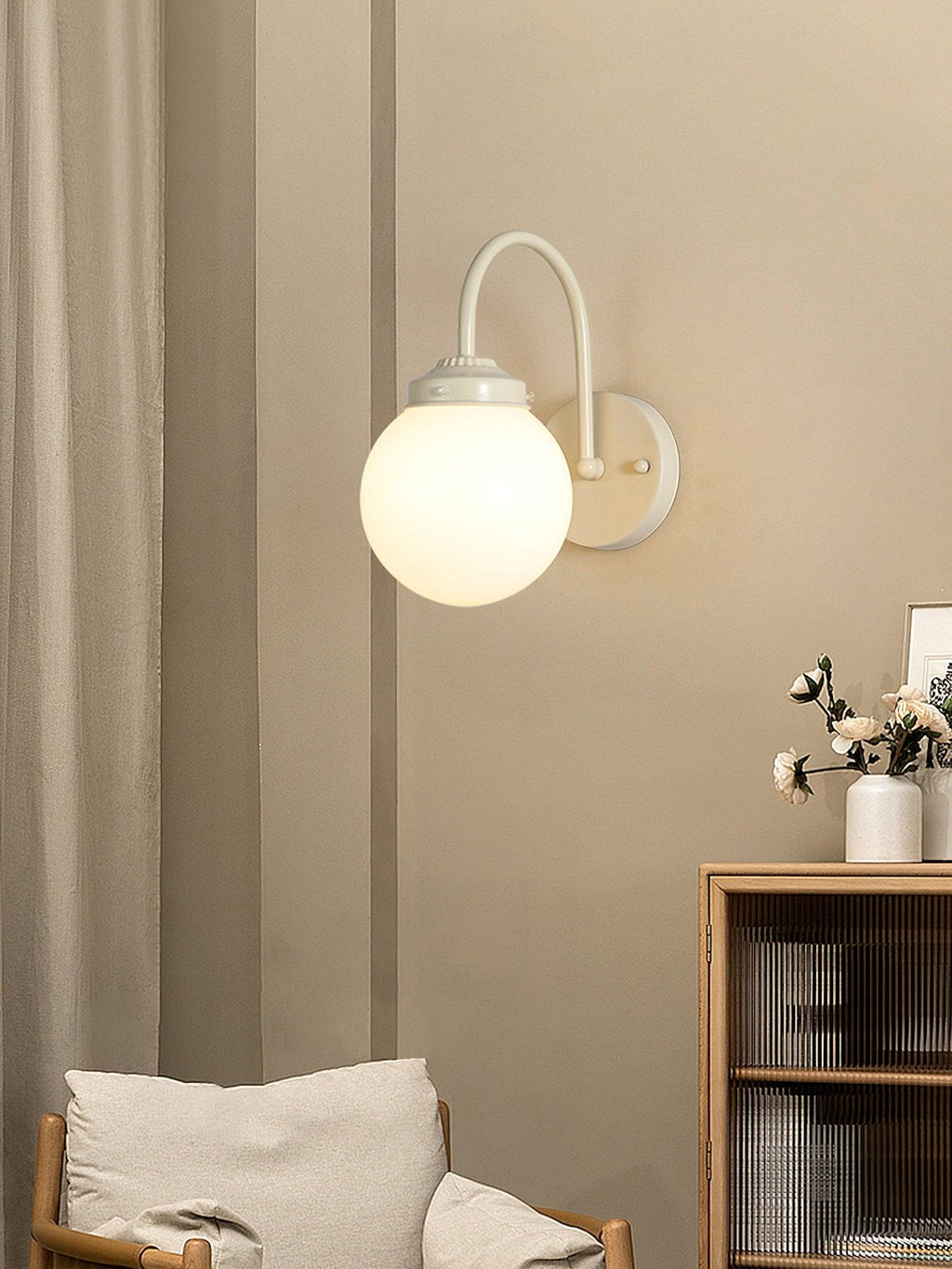 Orb Surface Wall Light, Bedroom Wall Sconce, detail 3