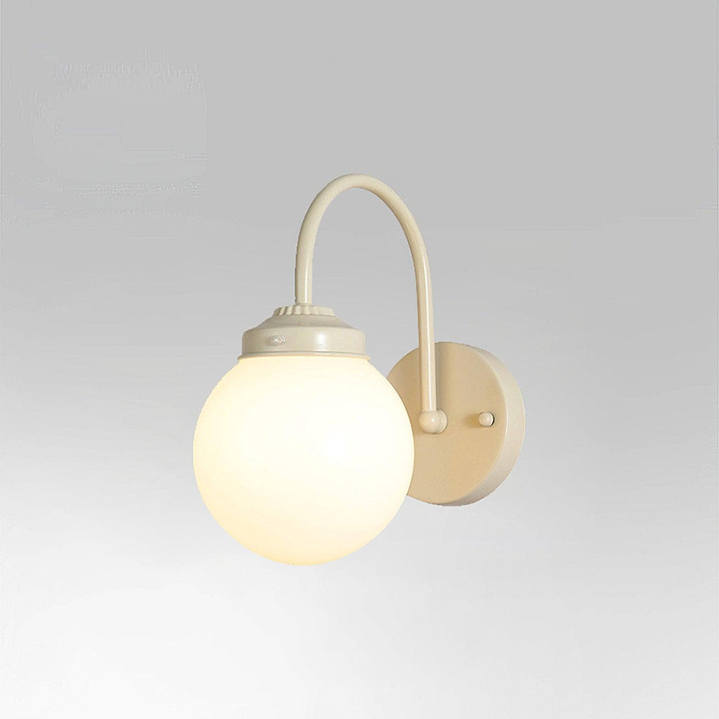 Orb Surface Wall Light, Bedroom Wall Sconce, Metal, Dia 15cm x H 26cm