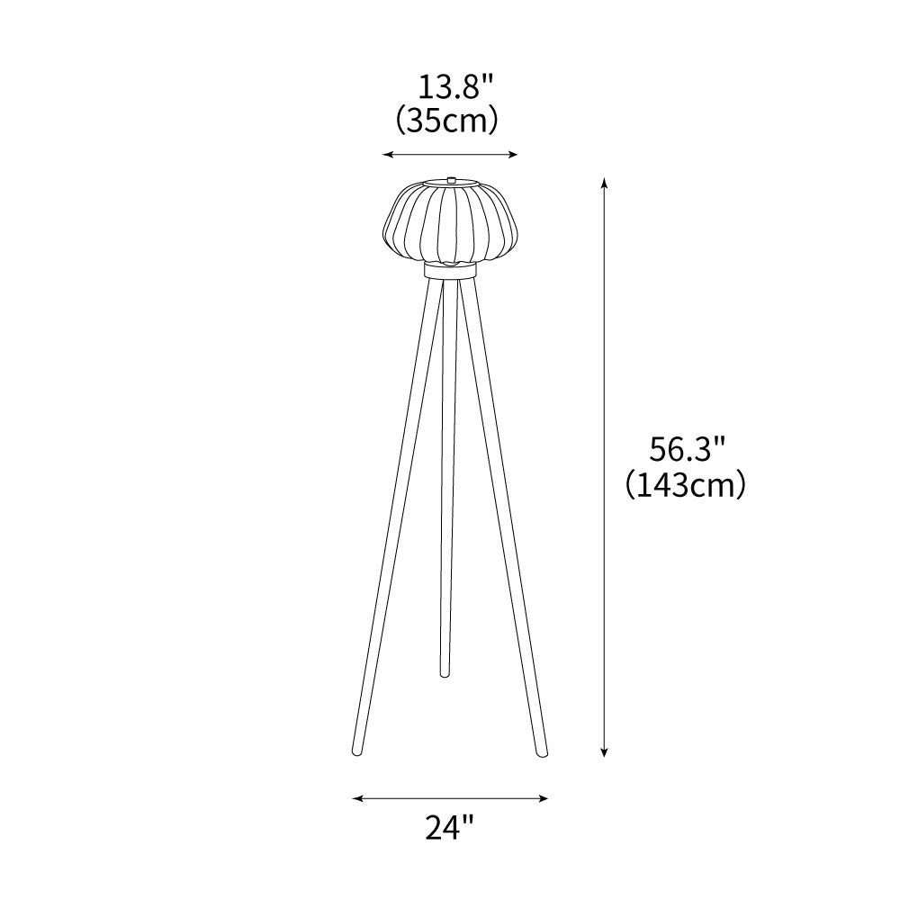 Orbit Tripod Floor Light 13.8", Floor Lamp, detail 3