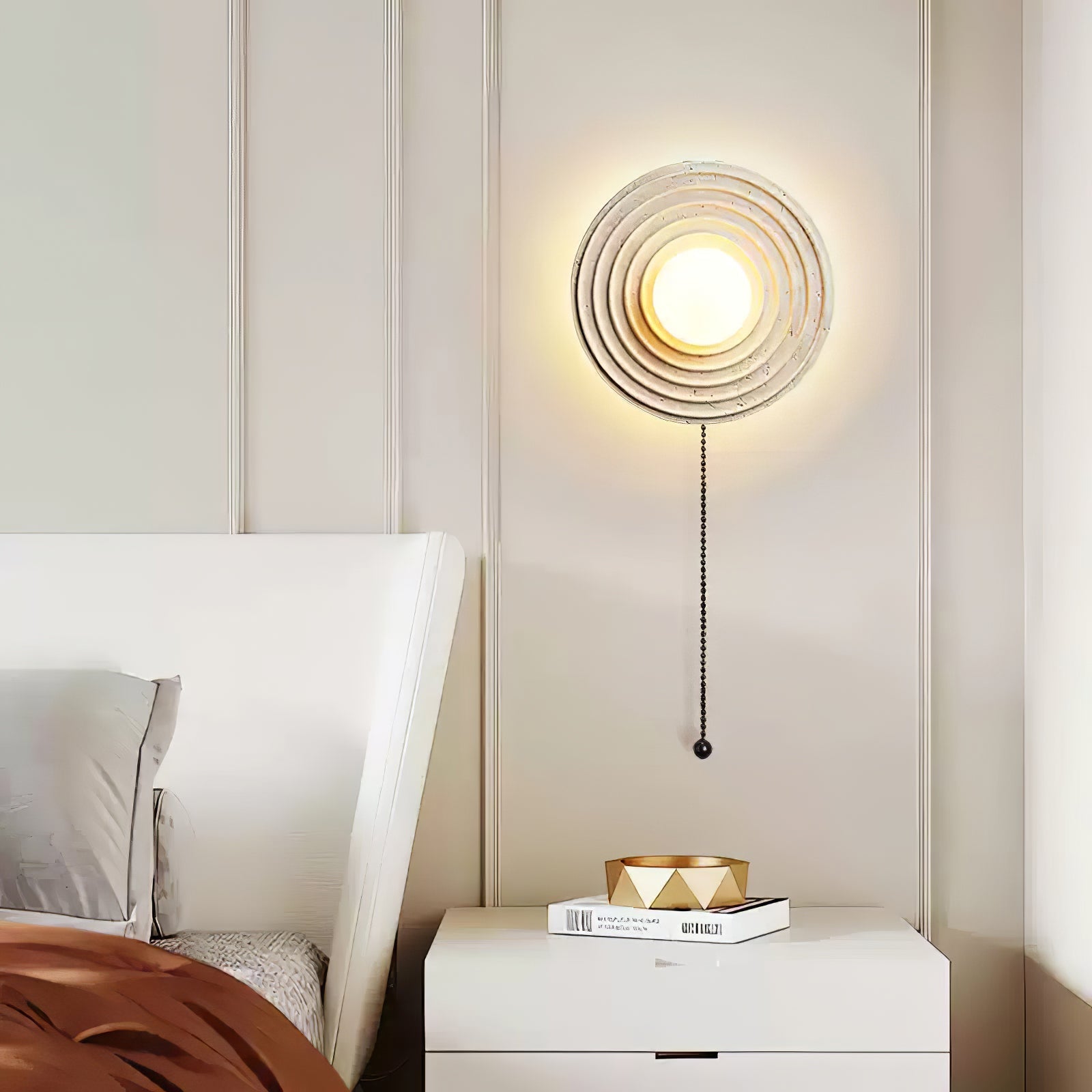 Orbit Rings Wall Light, Hardwired Wall Sconce, detail 5