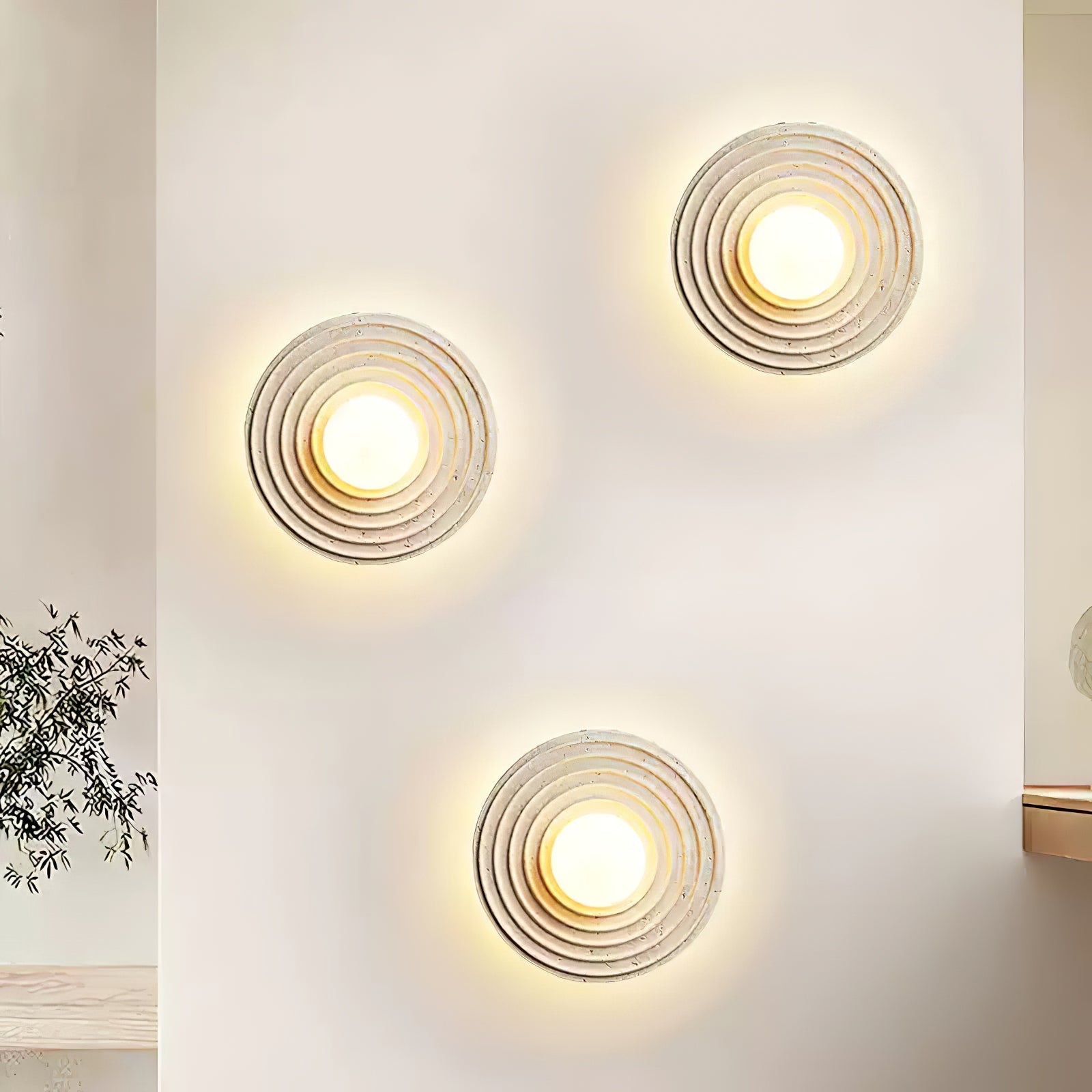 Orbit Rings Wall Light, Hardwired Wall Sconce, detail 7