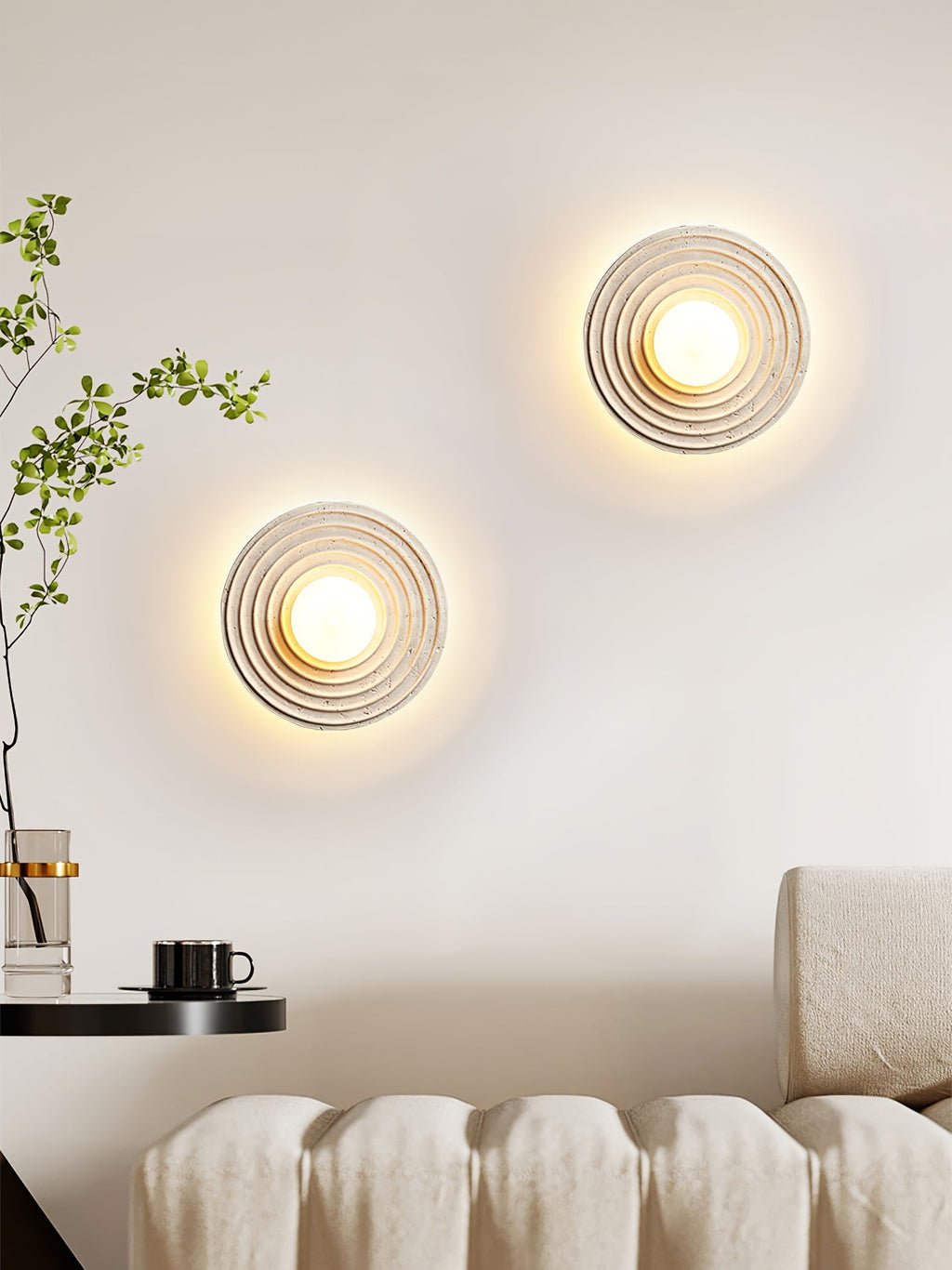 Orbit Rings Wall Light, Hardwired Wall Sconce, detail 8