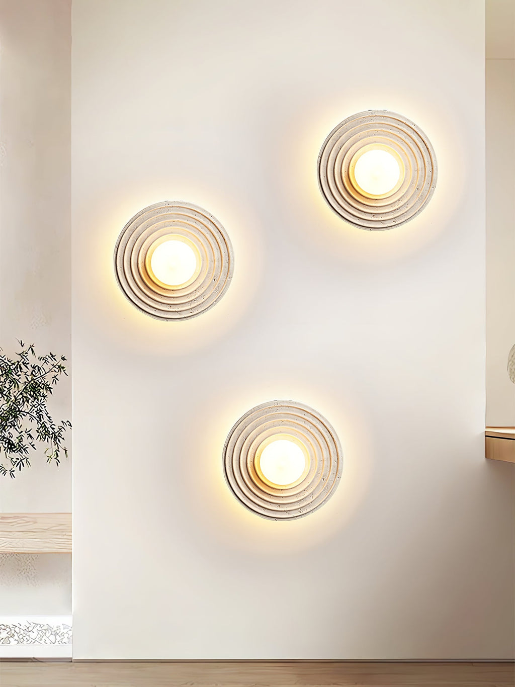 Orbit Rings Wall Light, Hardwired Wall Sconce, detail 12