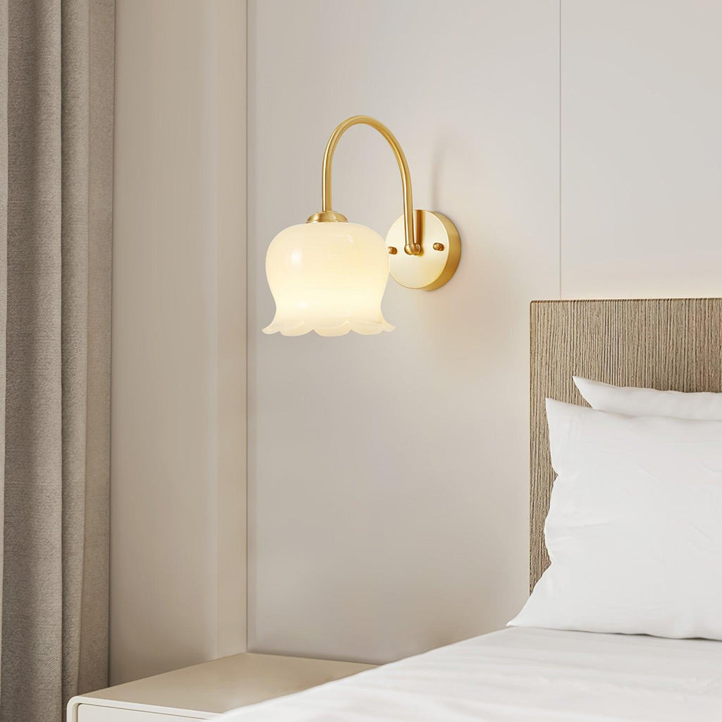 Orchids Wall Light, Hardwired Wall Sconce, detail 2