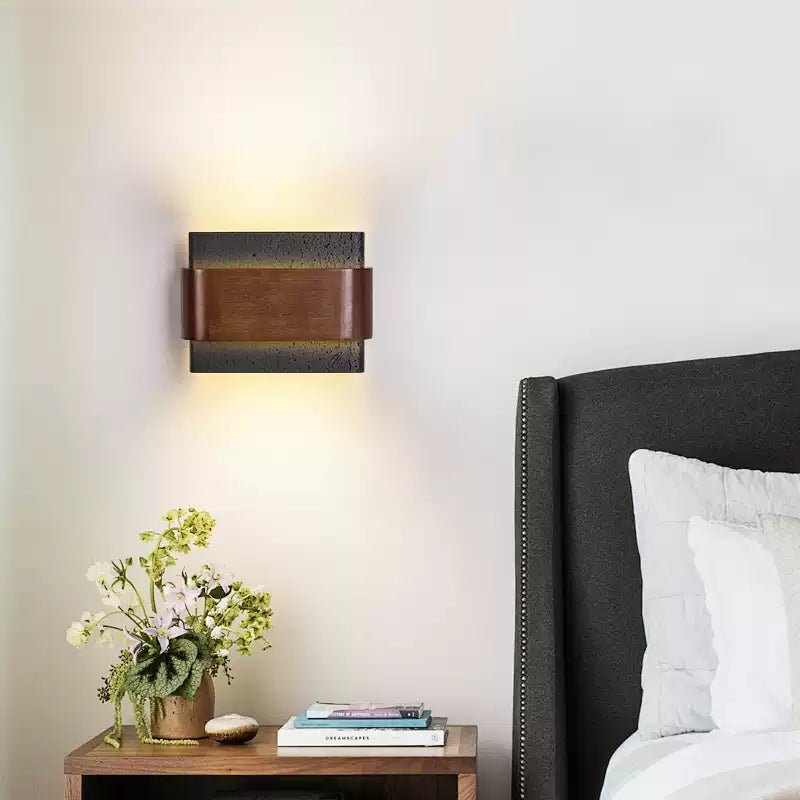 Orin Travertine Wall Light, Hardwired Wall Sconce, detail 4