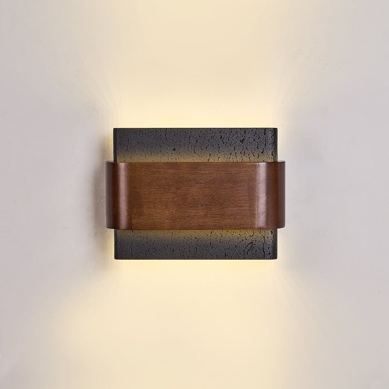 Orin Travertine Wall Light, Hardwired Wall Sconce, detail 9
