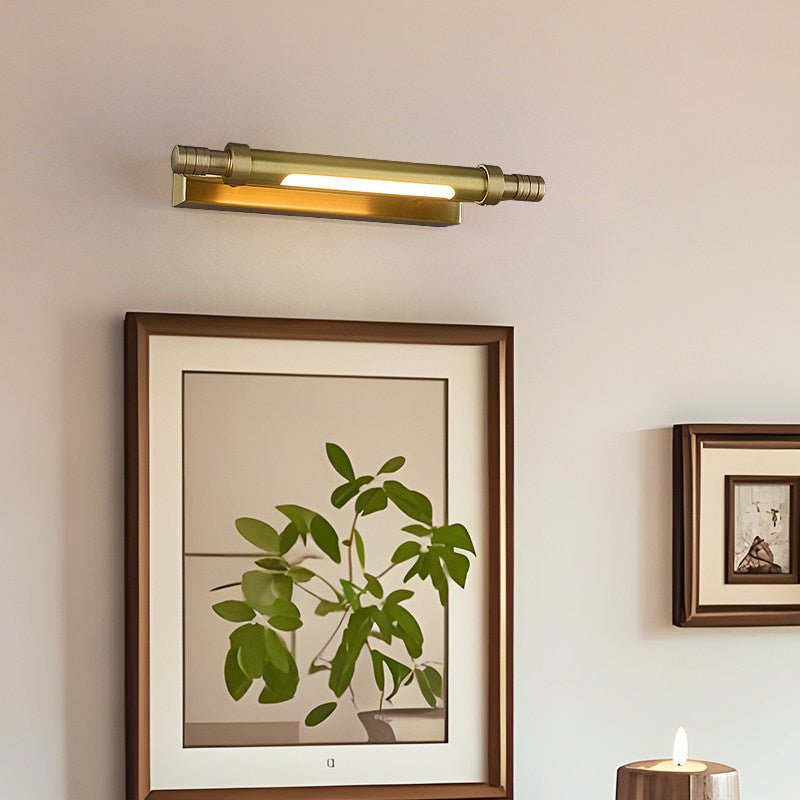 Orion Brass Wall Light, Hardwired Wall Sconce, detail 4
