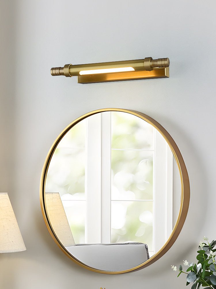 Orion Brass Wall Light, Hardwired Wall Sconce, detail 9