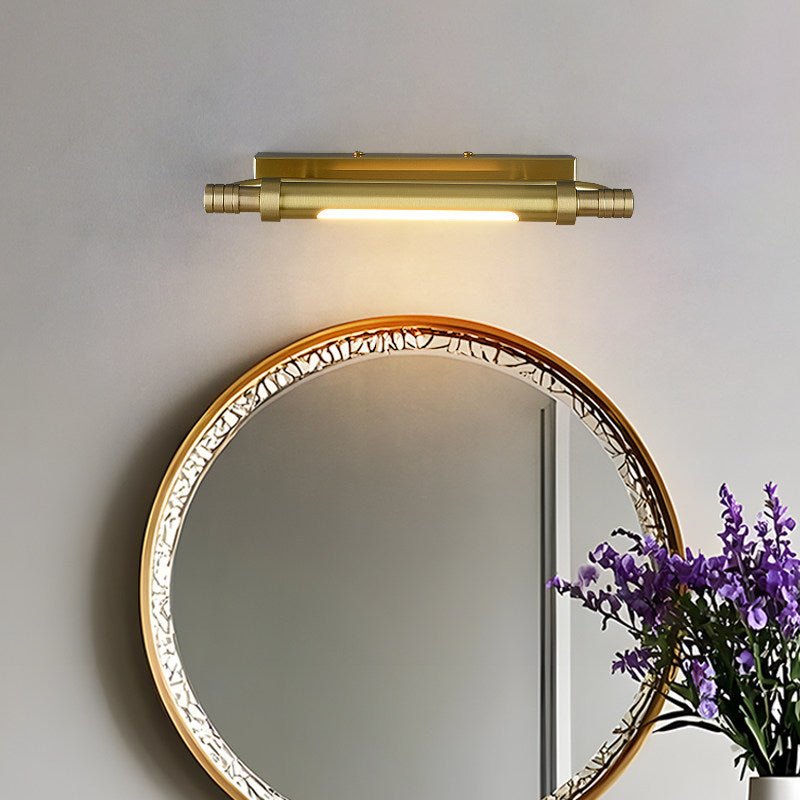 Orion Brass Wall Light, Hardwired Wall Sconce, detail 3