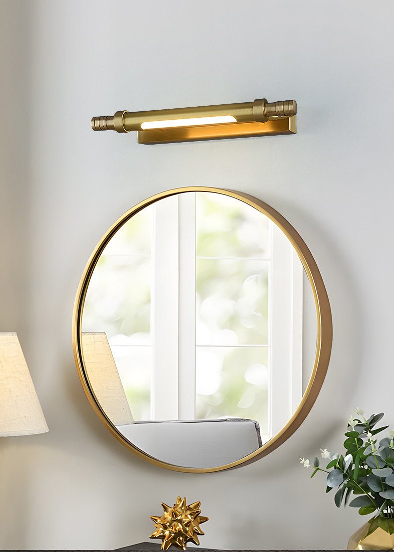 Orion Brass Wall Light, Hardwired Wall Sconce, detail 6