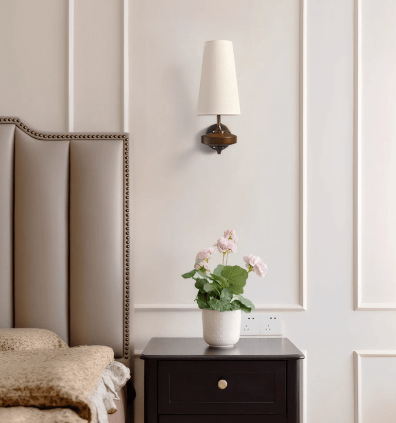 Orlan Twin Shade Wall Light, Hardwired Wall Sconce, detail 17