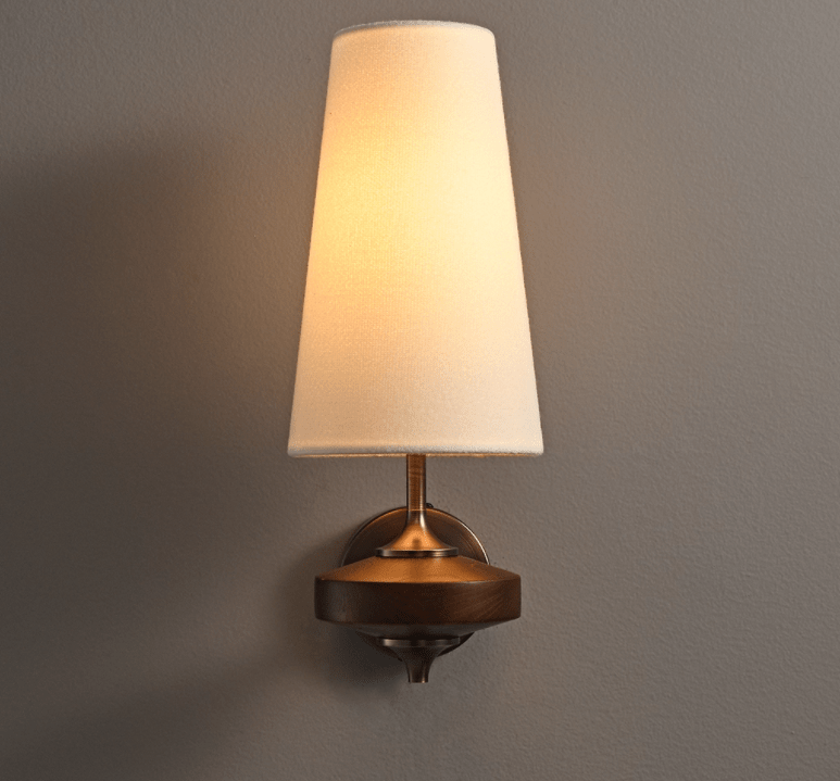 Orlan Twin Shade Wall Light, Hardwired Wall Sconce, detail 18