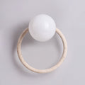 Orria Travertine Wall Light, Hardwired Wall Sconce, Metal, Dia 21cm x H 16cm