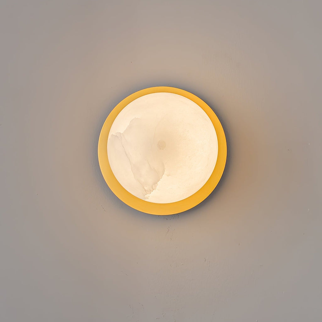 Orrila Dawn Alabaster Wall Light, Hardwired Wall Sconce, detail 12
