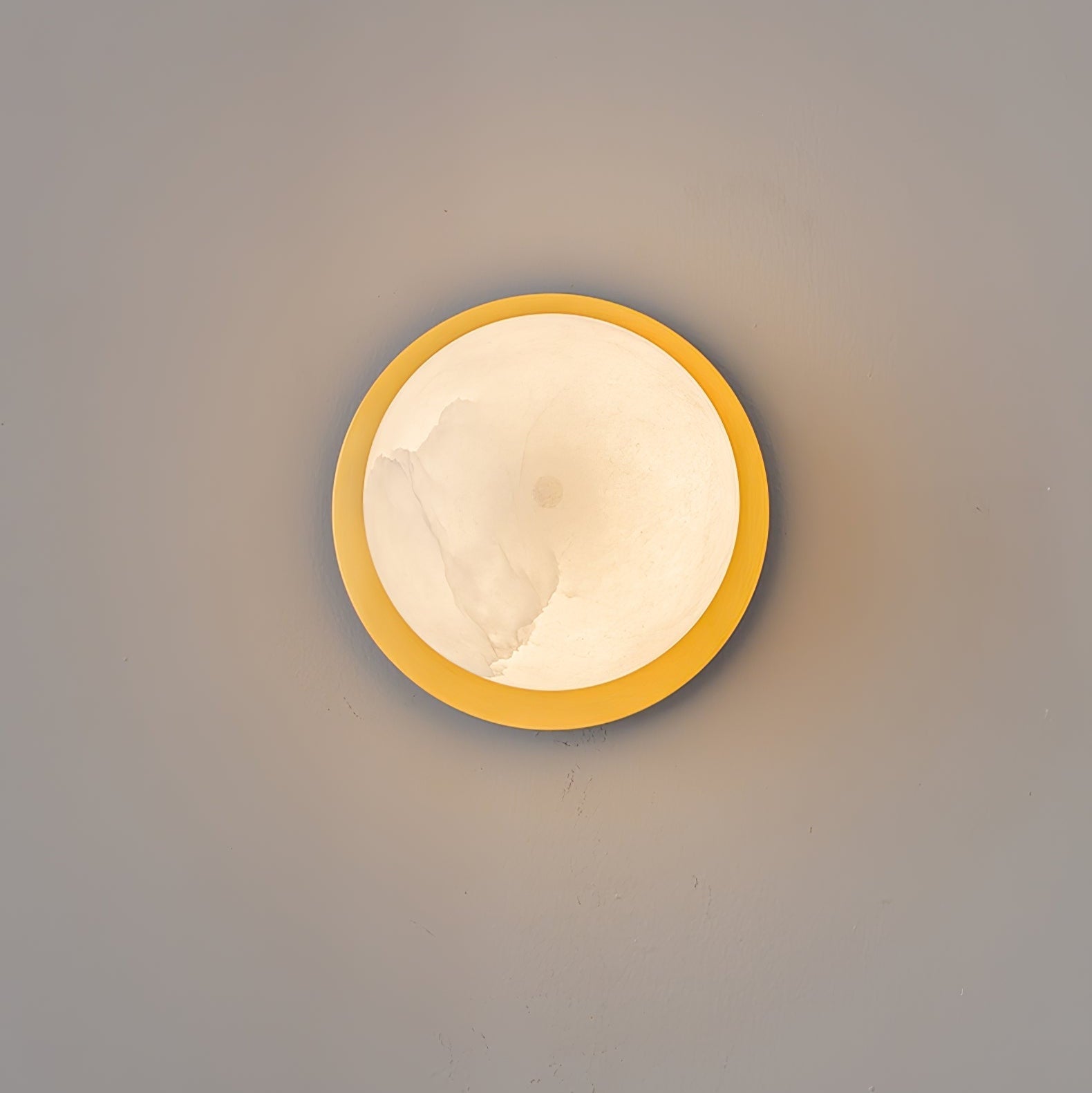 Orrila Dawn Alabaster Wall Light, Hardwired Wall Sconce, detail 12