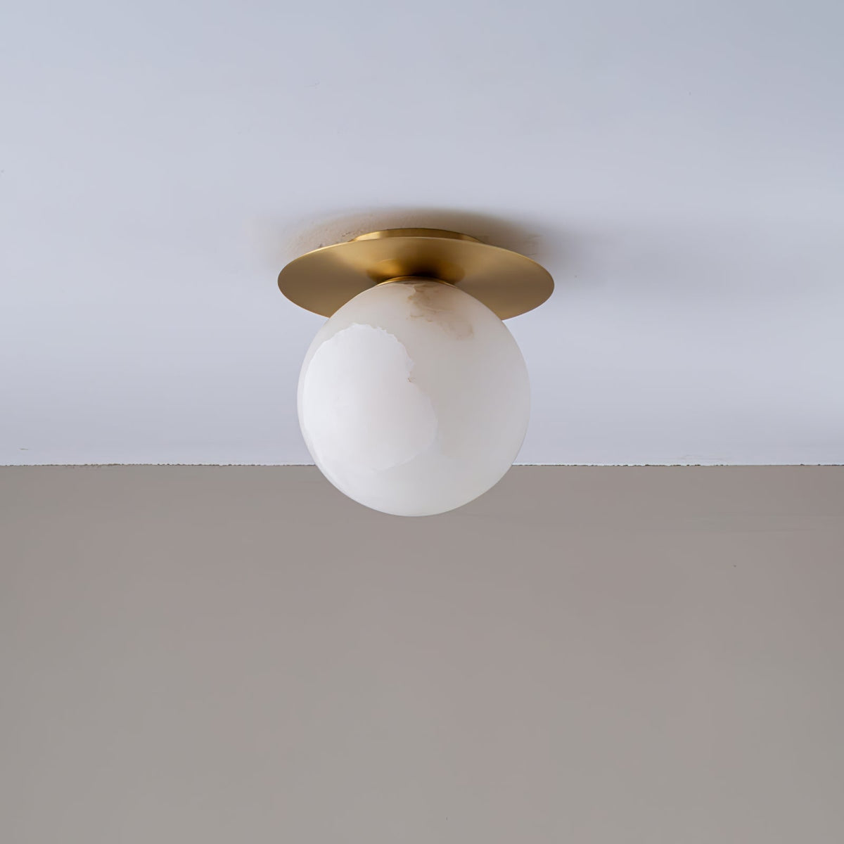 Orrila Dawn Alabaster Wall Light, Hardwired Wall Sconce, detail 16