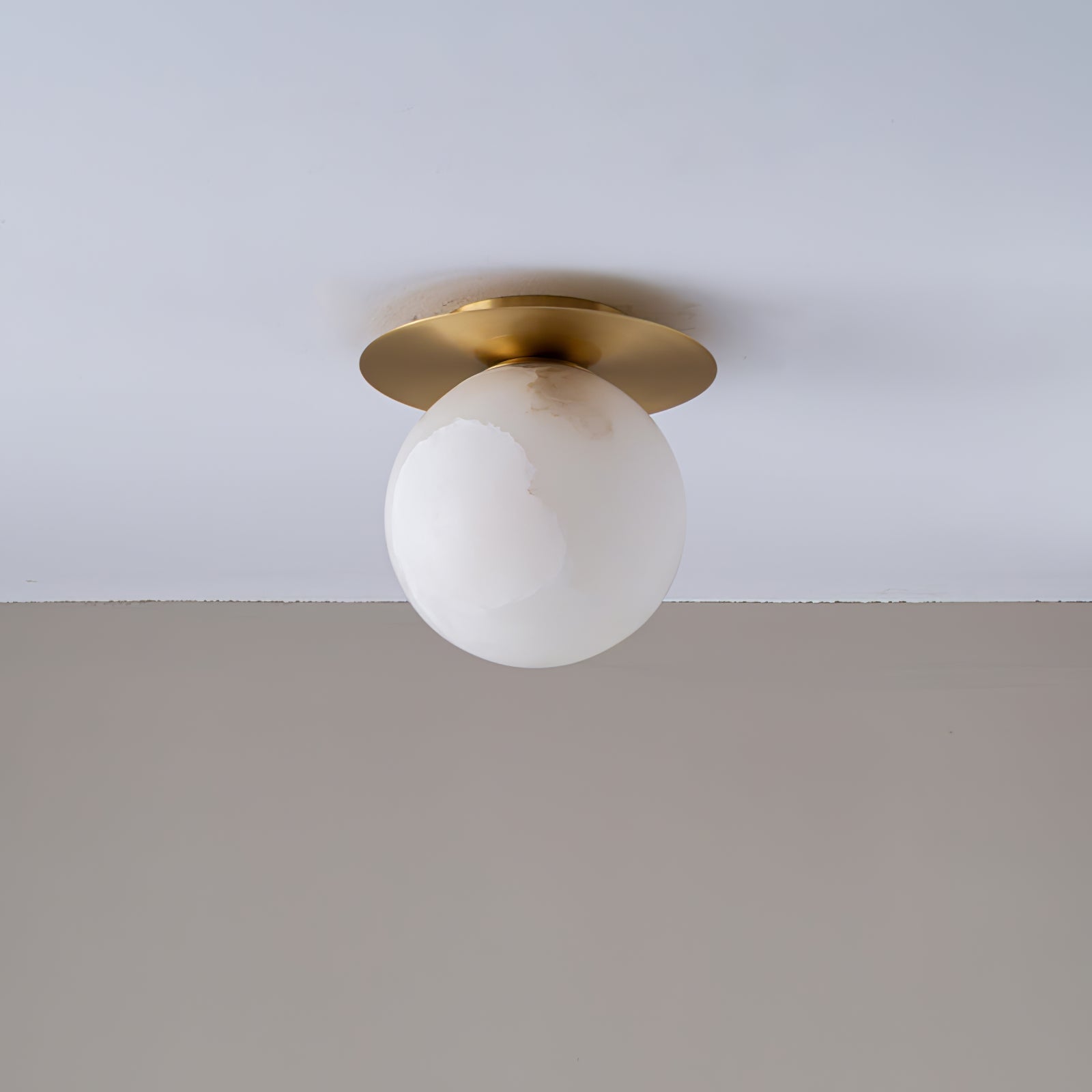 Orrila Dawn Alabaster Wall Light, Hardwired Wall Sconce, detail 16
