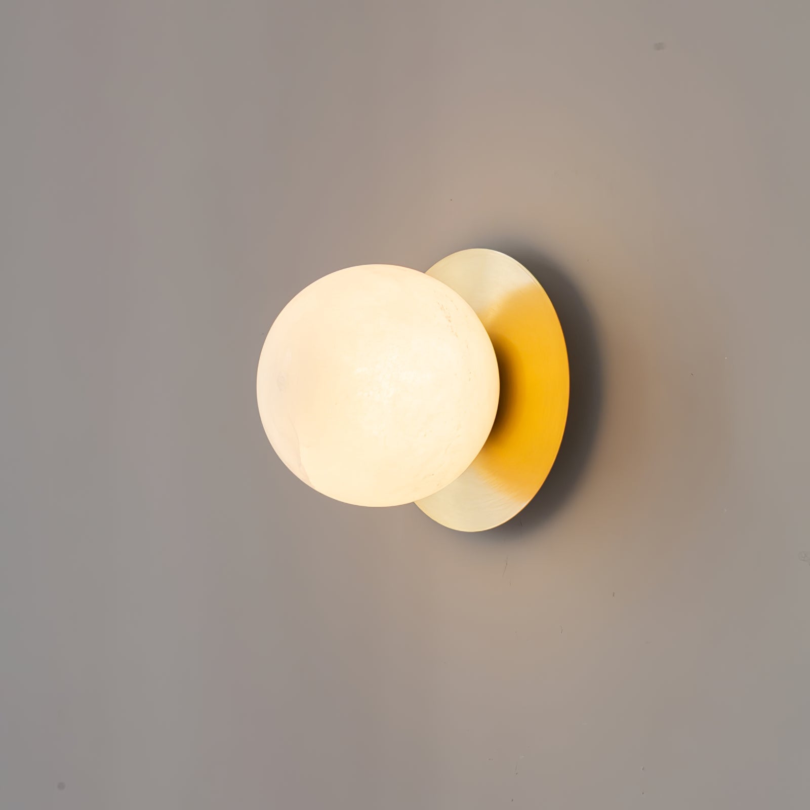 Orrila Dawn Alabaster Wall Light, Hardwired Wall Sconce, detail 11