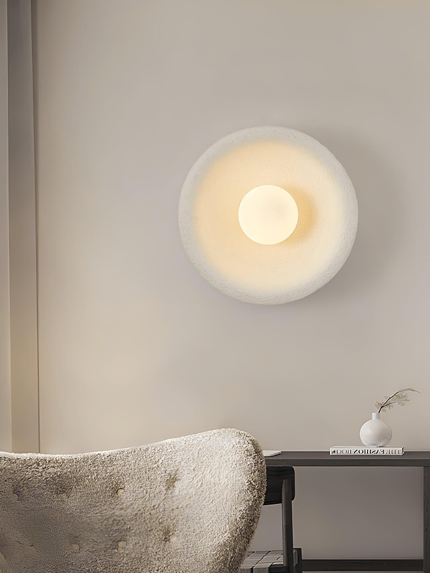 Orrin Halo Wall Light, Hardwired Wall Sconce, detail 9