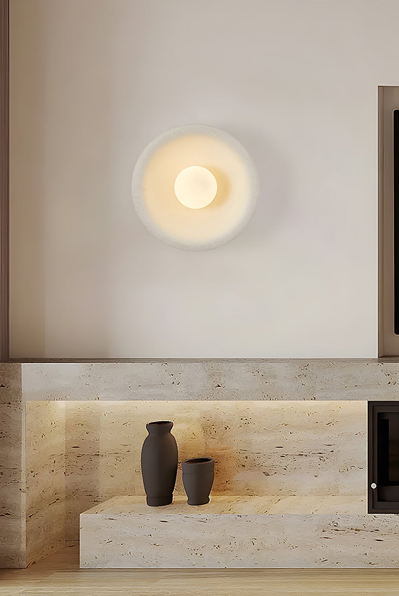 Orrin Halo Wall Light, Hardwired Wall Sconce, detail 6