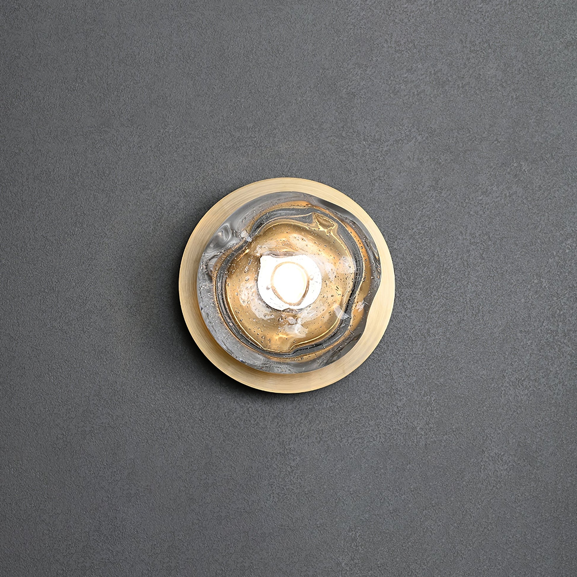 Orrin Molten Glass Wall Light, Hardwired Wall Sconce, detail 11