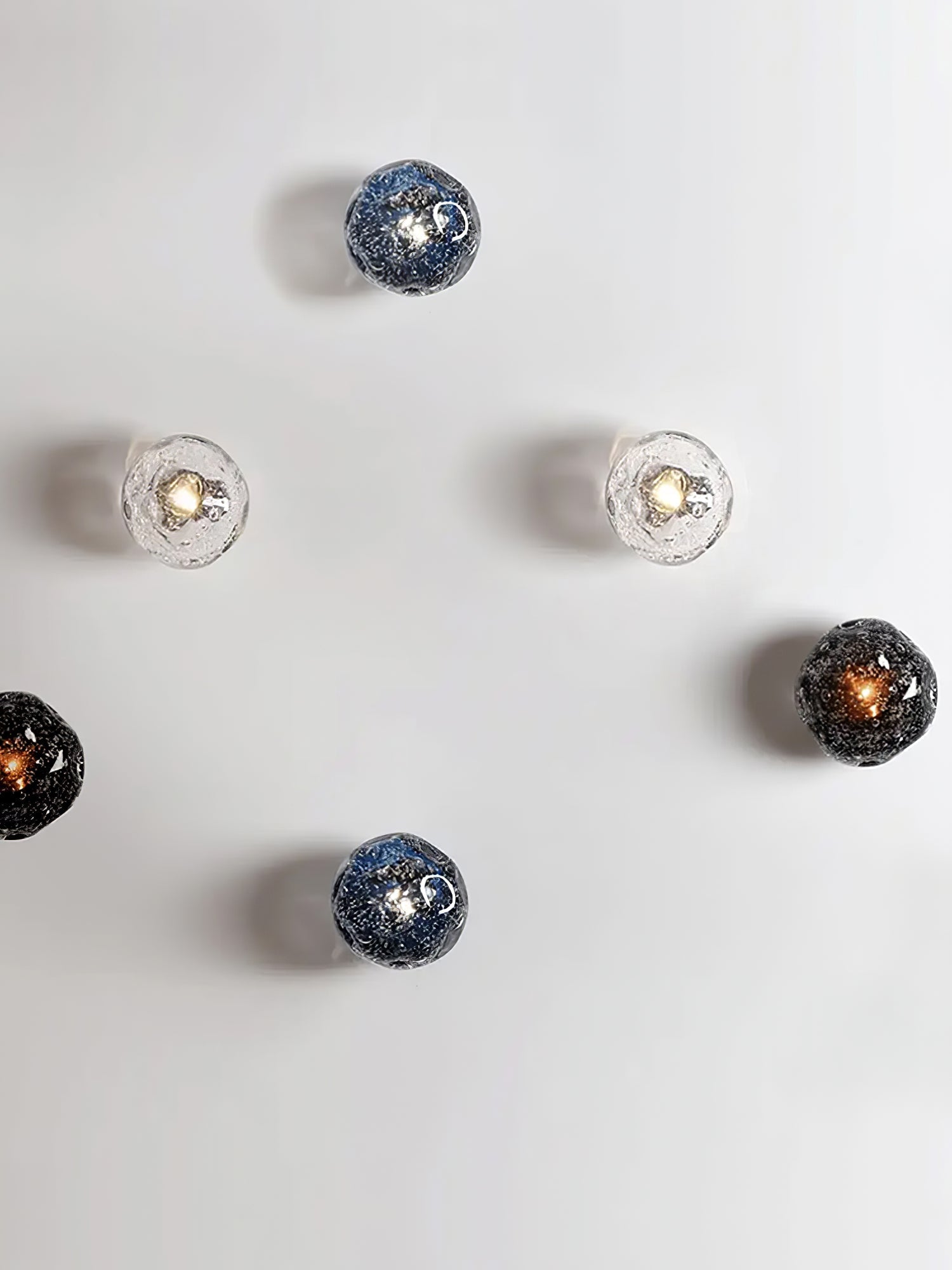 Orrin Molten Glass Wall Light, Hardwired Wall Sconce, detail 12